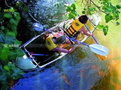 2015 Hot sales PC Transparent kayak canoe in China