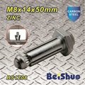 M8X14X50mm Zinc Plated High Tensile Hilti Anchor Bolt for Steelwork 5