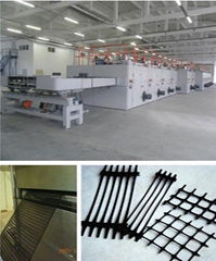 Geogrid production line machine