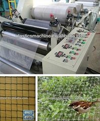 Bi-direction strenched net production line
