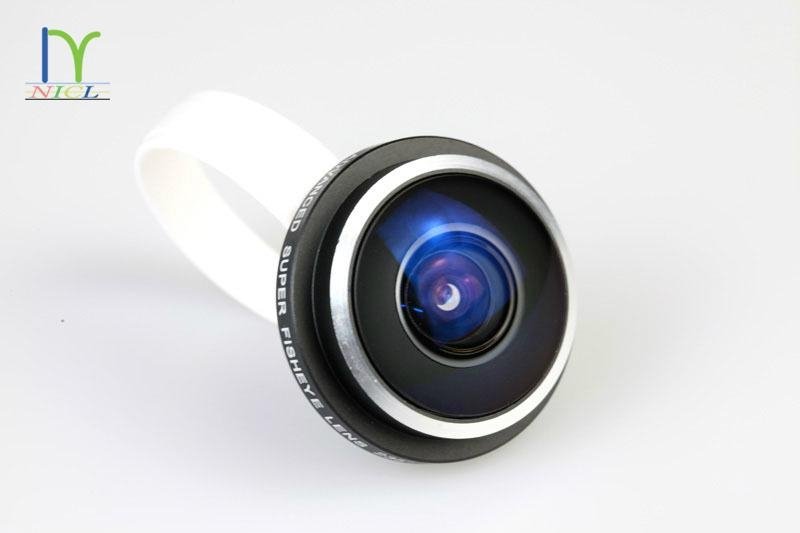 Universal clip 235 degree super fish eye lens for cell phone