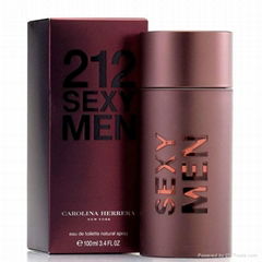 For sell 100% Original 212 Sexy Perfume C H for Men 3.4 oz Eau De Toilette Spray