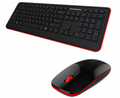 Shenzhen manufacture supply cheap wireless keyboard and mouse 4