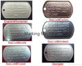 Custom Stainless Steel Metal Blank Military Dog ID Tag 3