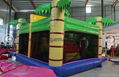 Newest and cheap Crocodile Classical inflatable bouncer and slide combo castle 2