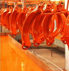 FM UL listed Ductile Iron Grooved Pipe Fittings and couplings