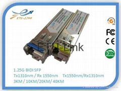 Gigabit SFP BIDI Tx1310/Rx1550nm 10KM DDM 