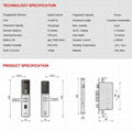 high quality digital fingerprint keypad door lock 5