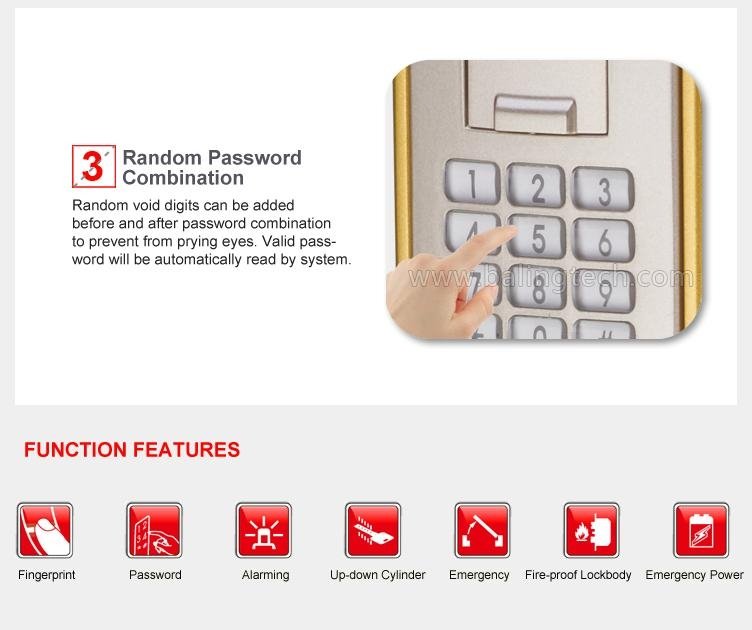 electronic keyless lock smart lock code lock 4