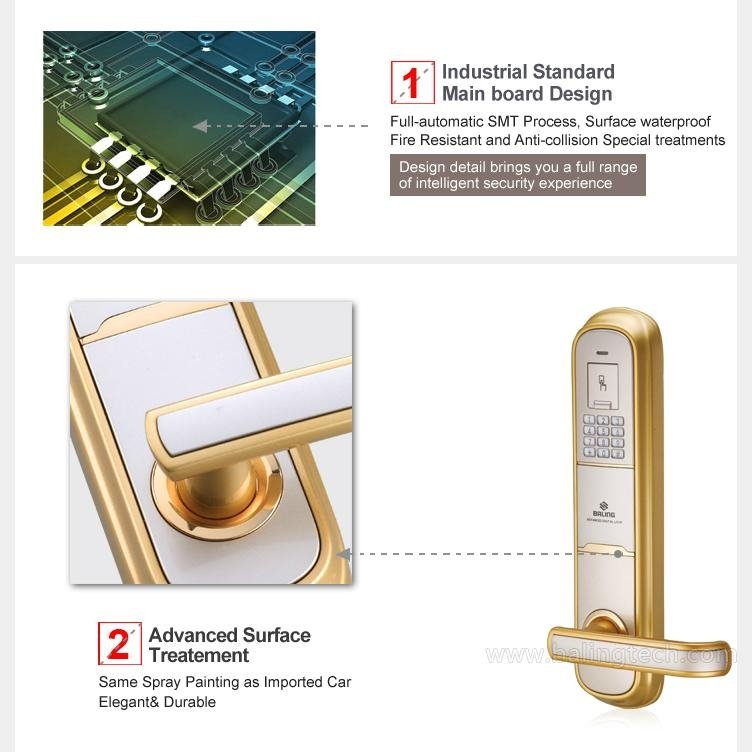 electronic keyless lock smart lock code lock 3