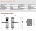 hotel card lock rf ID hotel room lock famous brand made in china 5