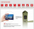 hotel card lock rf ID hotel room lock famous brand made in china 4