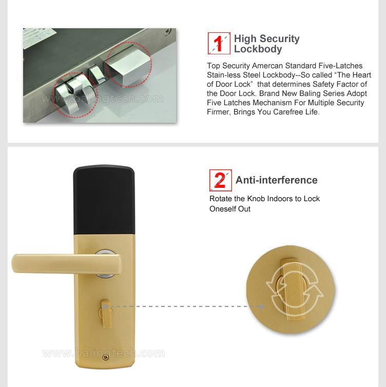 hotel rfid lock rfid door lock portable hotel door lock reliable vendor in china 4