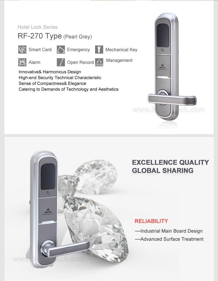 biometric readers magnetic card door lock hotel doors manufacturer 2