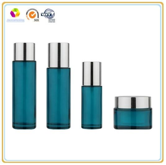 Cylinder Shaped Empty Lotion Bottles&Jars With Silver Cap Available In Various C 4