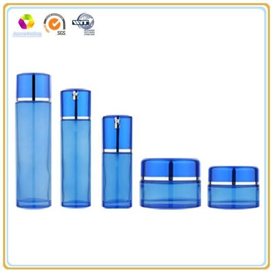 Cylinder Shaped Empty Lotion Bottles&Jars With Silver Cap Available In Various C 5