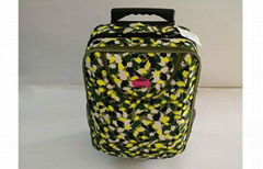 Customized Camouflage Small Hand L   age Suitcases with Double Roller Design