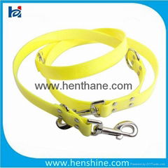 Silver Metal Fluorescent Yellow Anti Water Dog Leash Hook