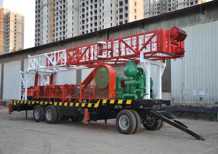 1000m Tralier-mounted Water Well Drilling Rig