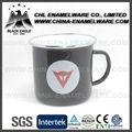 2.	SGS certified enamel sublimatable mug with stainless steel rim 1