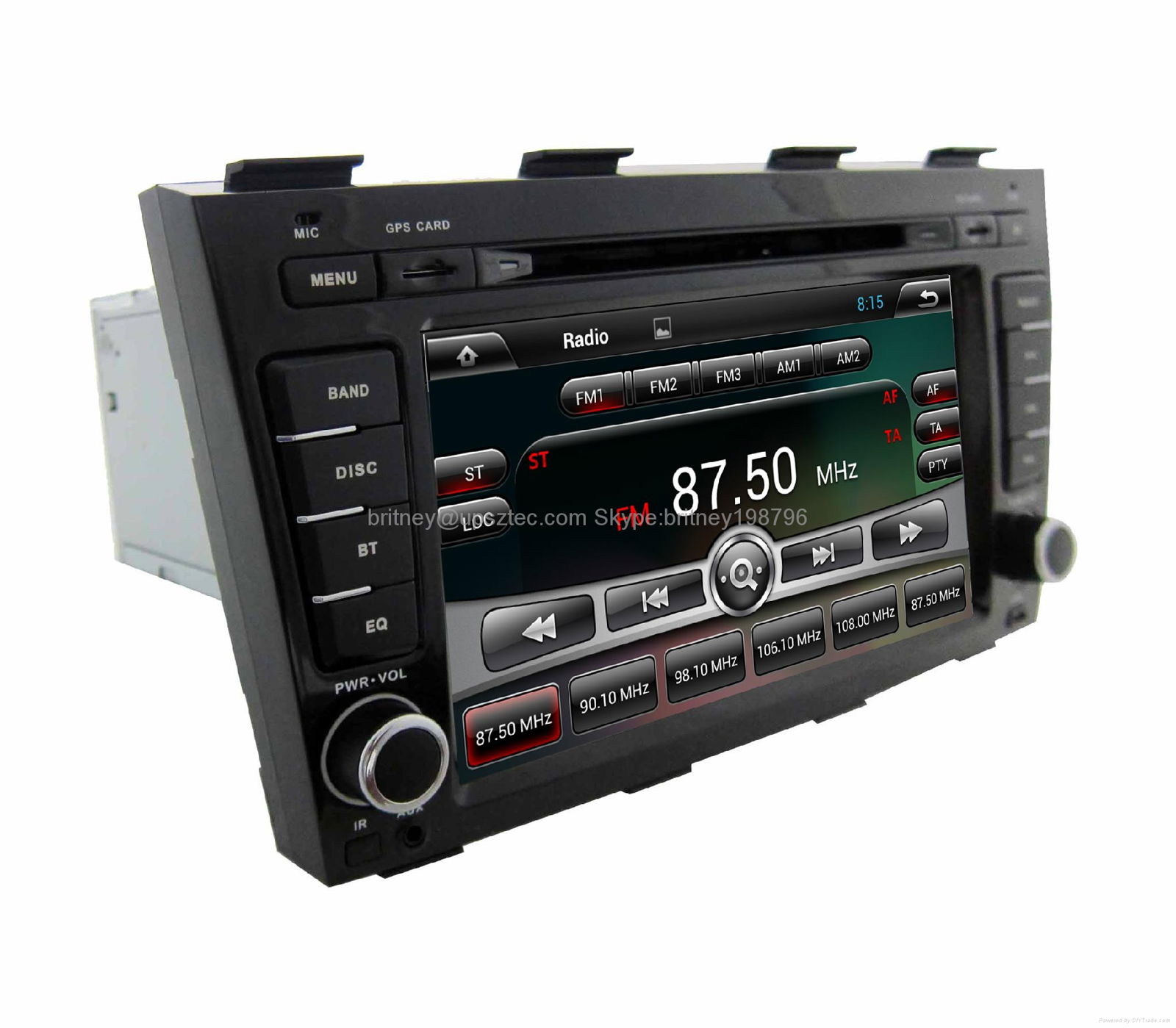 7" Digital Panel Android System Dual Core Two Din Car DVD Player For Audi A4 Wit
