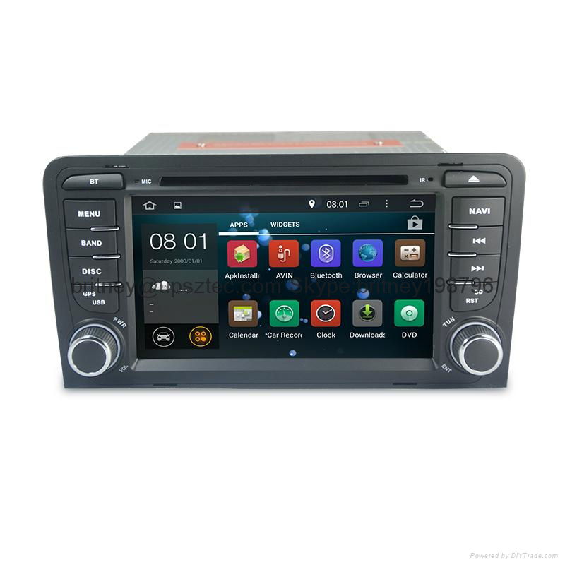 7" Digital Panel Android System Dual Core Two Din Car DVD Player For Audi A3 Wit 2