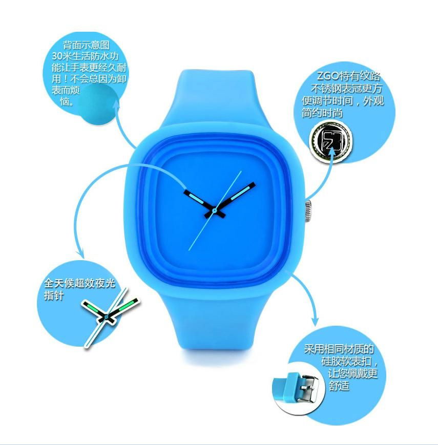 Wholesale Jelly Silicone Watch 4