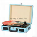 Retro suitcase  turntable record player