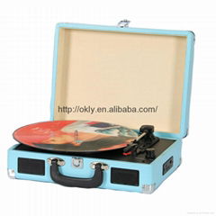 Retro suitcase  turntable record player