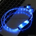 2015 Newest arrival shiny lighting LED earphone with microphone 5