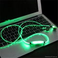 Popular Fashion hottes led light headphones light up headphones with  USB cable  1