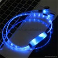 Popular Fashion hottes led light headphones light up headphones with  USB cable  3