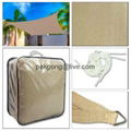 hdpe beige shade sails with uv