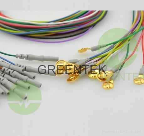 Greentek Gold Plated EEG Cup Electrodes 2