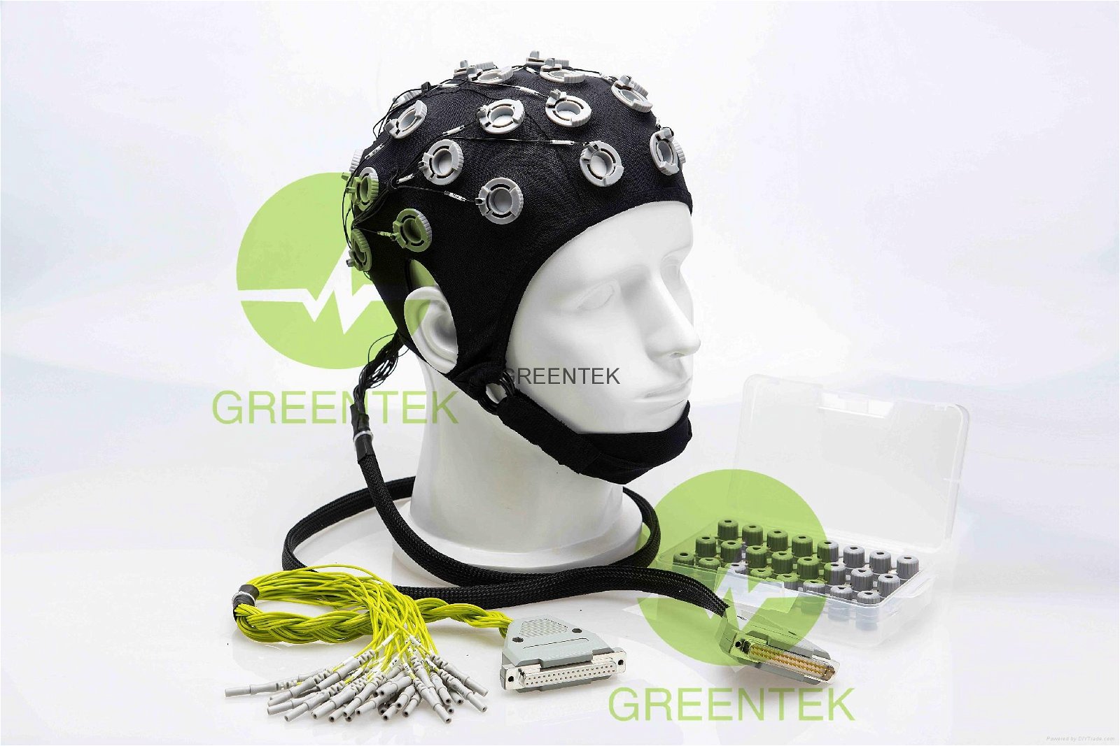 Gel-Free EEG Recording Head Cap Sponge EEG Electrode Cap 2