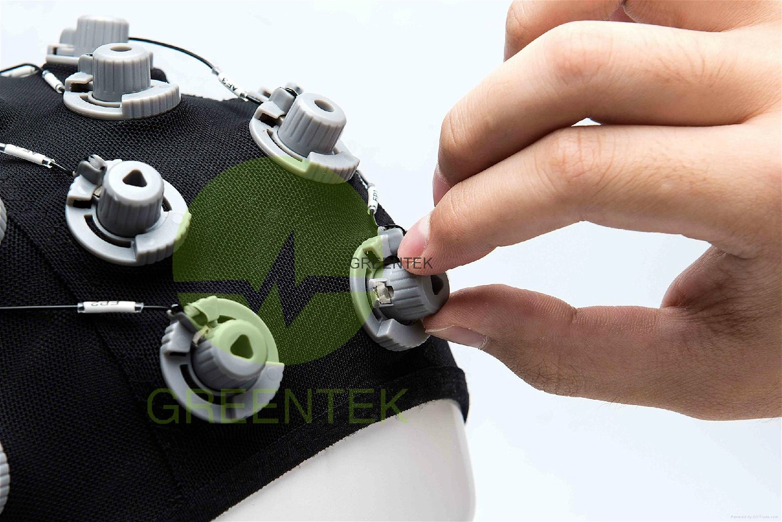 格林泰克無膠海綿電極腦電圖電極帽 3