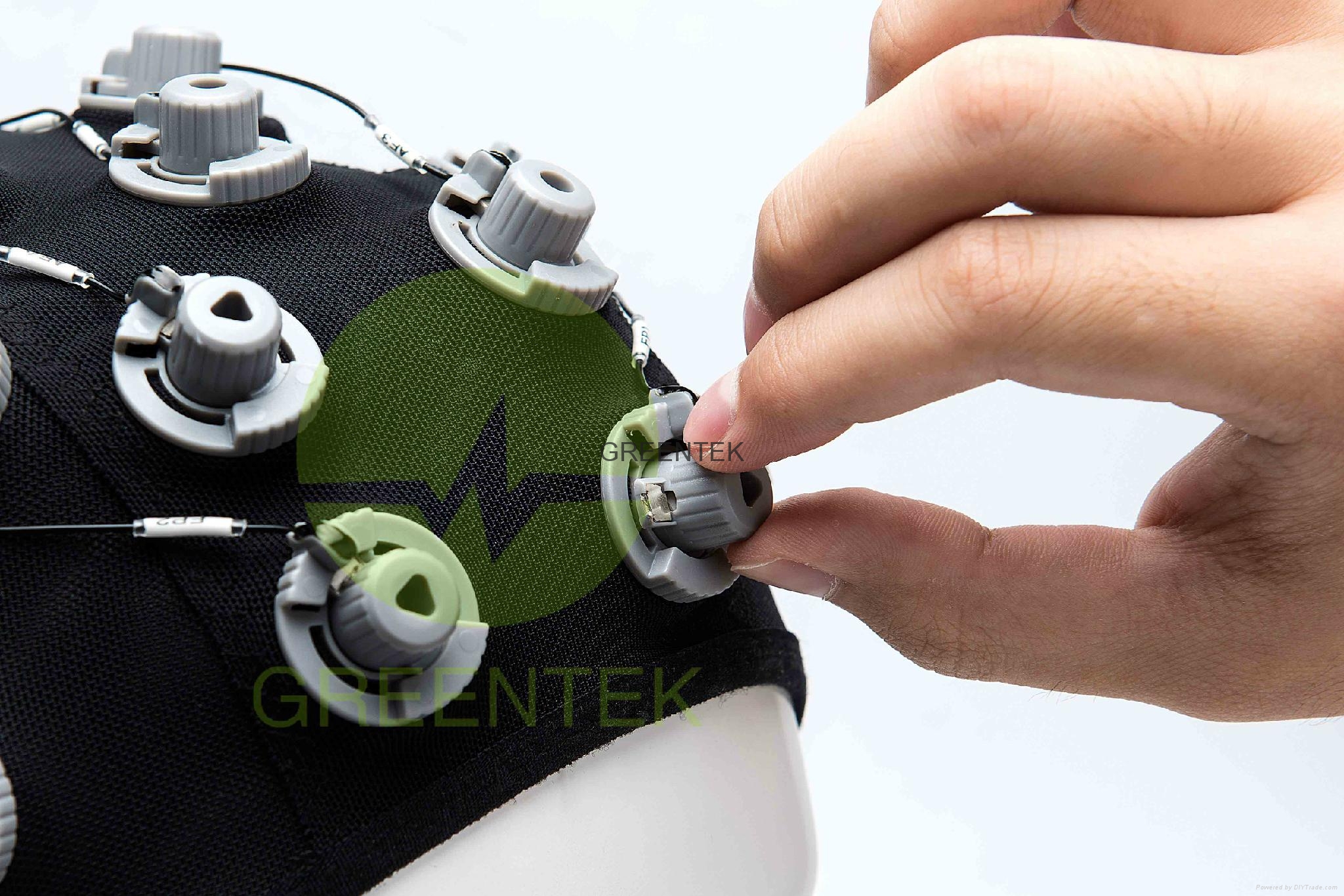 GelFree EEG Recording Head Cap Sponge EEG Electrode Cap Greentek