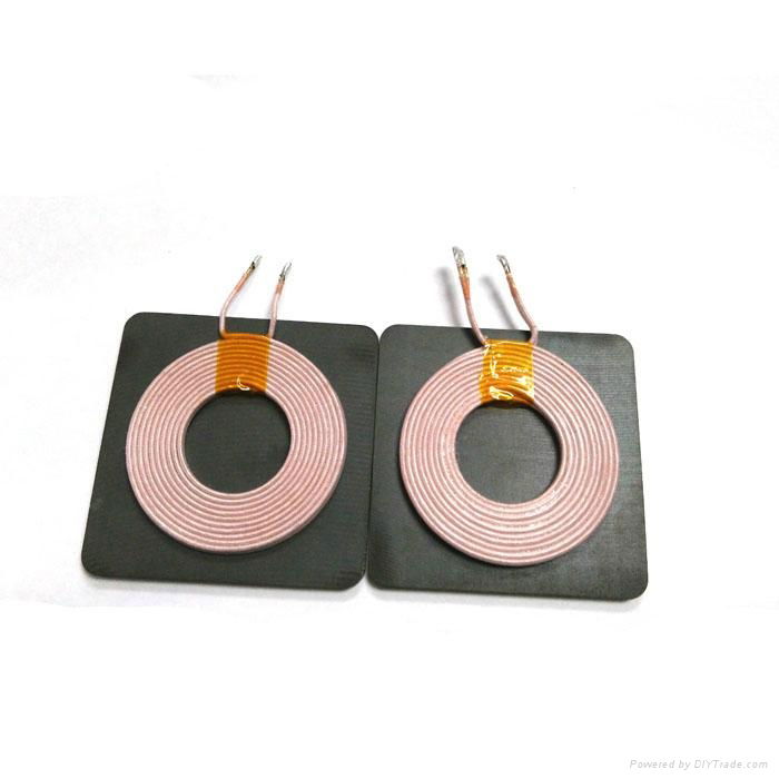 qi wireless charger transmitter 2 layers coil with 50*5*1.0 flexible ferrite 2