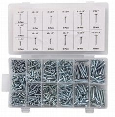 ISO9001 Approved  550pcs Pan Head Galvanized Self Tapping Screw Assortment