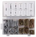 206pcs Flat Head Chipboard Screw and