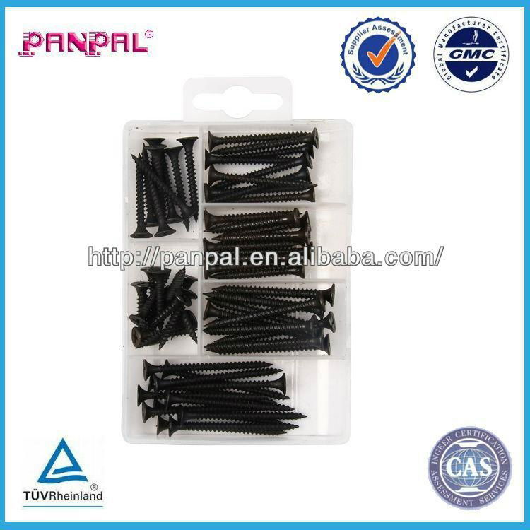 60pcs Black Phosphating Drywall Screw Assortment 5