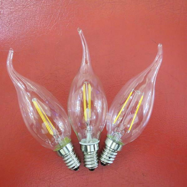 LED Filament Bulb Flame bulb CA35 2W 4W-dimmable 2