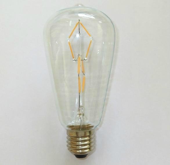 LED Filament Bulb ST64 ST58 2W 4W 6W 8W-dimmable 2