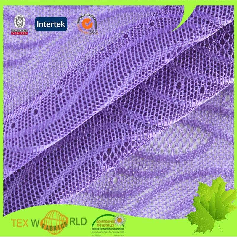 Nylon Knitted Spandex Stretch Jacuqard Lace Mesh Underwear Fabric 4
