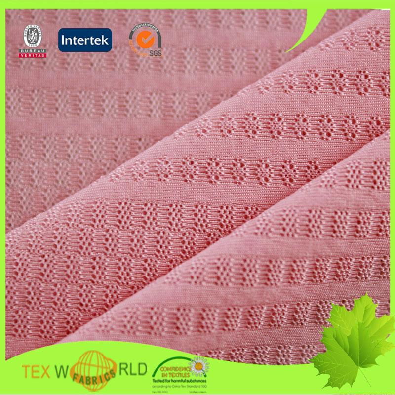 Nylon Spandex Jacquard Knitting Stretch Underwear Plain Fabric (NEQ335-220) 3