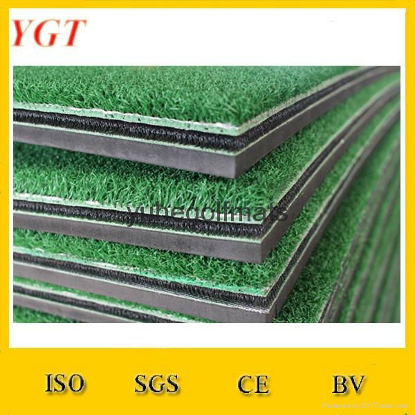 Good quality artificial grass rubber swing mat 4