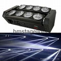 8pcs 10w rgbw led spider beam moving head light  1