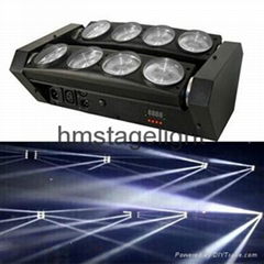 8pcs 10w rgbw led spider beam moving head light 