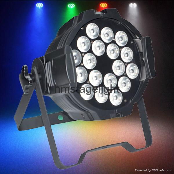 disco lights 4 in 1 quad-color led par can 18x10w