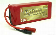 High Capacity Battey 12000mAh 22.2v LiPo